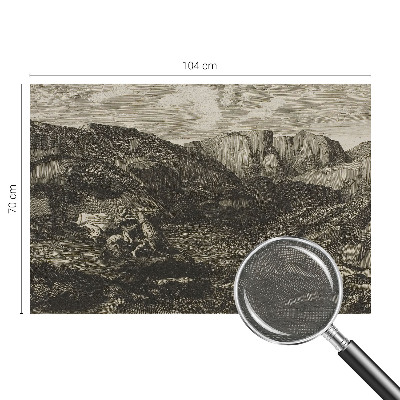 Custom size wall mural Mountain journey