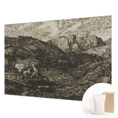Custom size wall mural Mountain journey