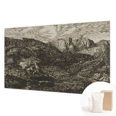Custom size wall mural Mountain journey