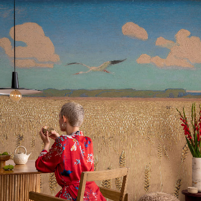 High quality wall mural wallpaper Wheat field
