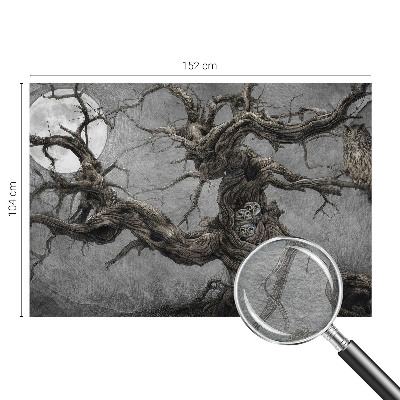 Premium photo wallpaper with a mysterious owl motif
