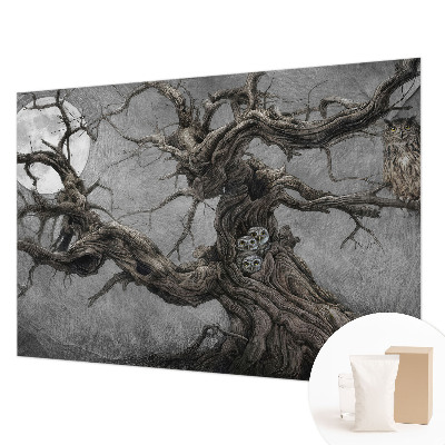 Premium photo wallpaper with a mysterious owl motif
