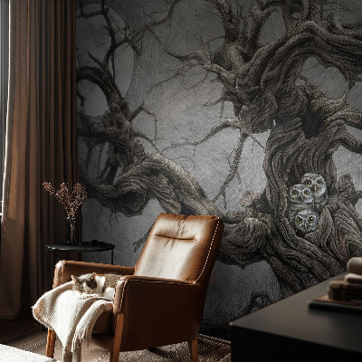 Premium photo wallpaper Mysterious owl
