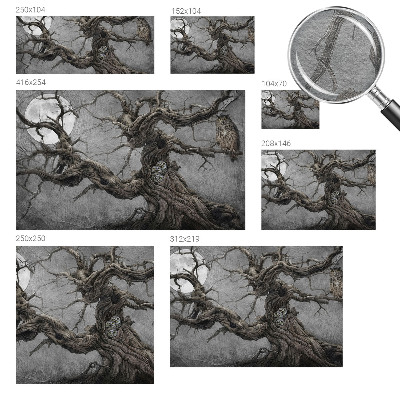 Premium photo wallpaper with a mysterious owl motif