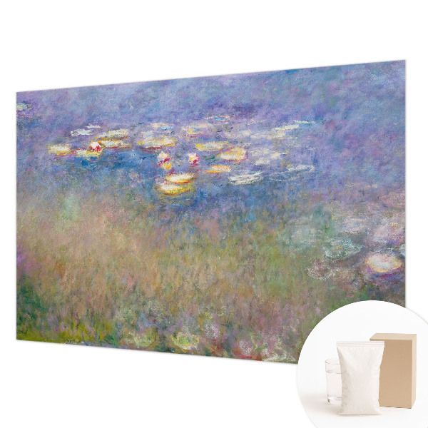 Photo wallpaper with a water lilies design