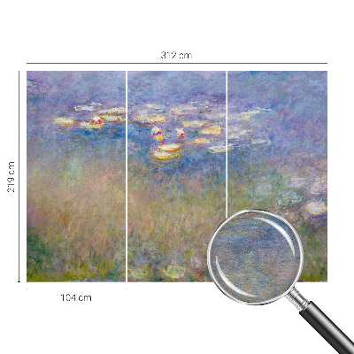Photo wallpaper with a water lilies design