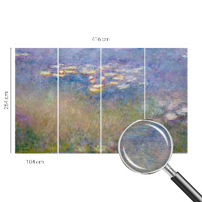 Photo wallpaper with a water lilies design