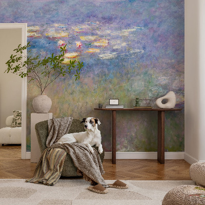 Photo wallpaper with a water lilies design