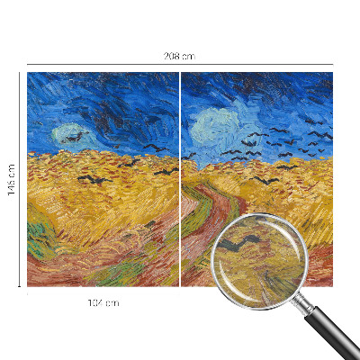 Photo wall mural featuring a field landscape