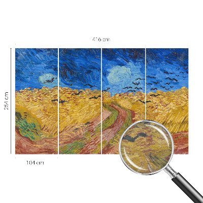 Photo wall mural Field landscape