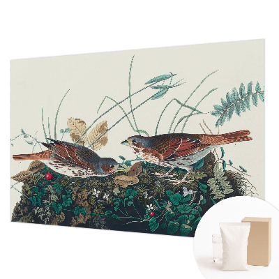 Wall mural for living room with a nature-inspired design