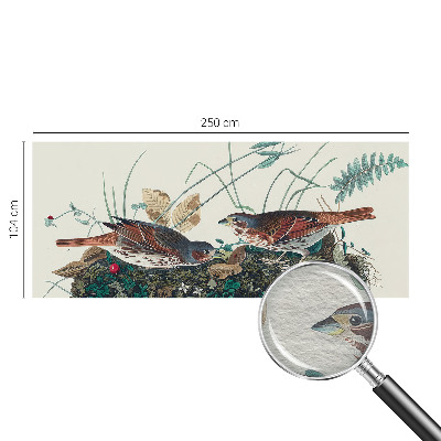 Wall mural for living room with a nature-inspired design