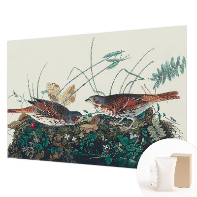 Wall mural for living room with a nature-inspired design