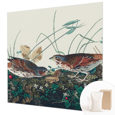 Wall mural for living room with a nature-inspired design
