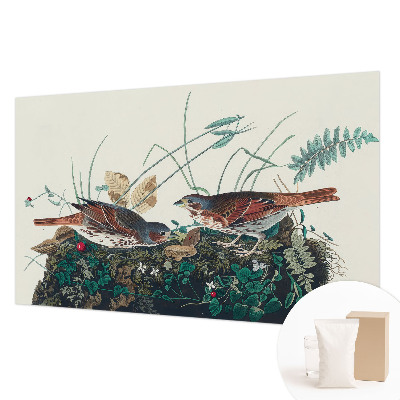 Wall mural for living room with a nature-inspired design