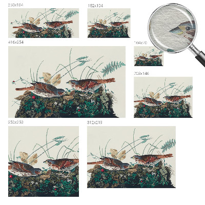 Wall mural for living room with a nature-inspired design