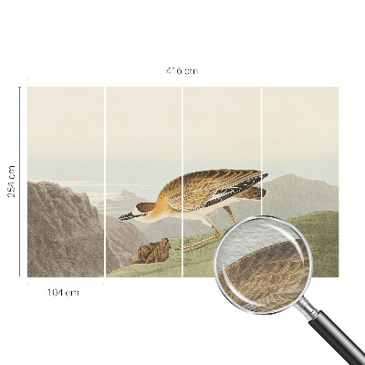 Wallpaper mural for living room Mountain bird