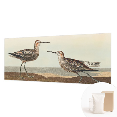 Modern wall mural for living room featuring bird silhouettes