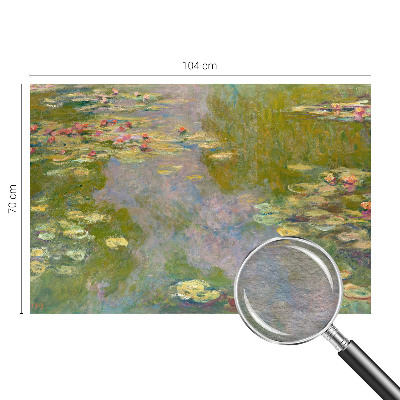 Large wall mural featuring water lilies