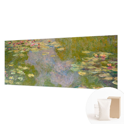 Large wall mural featuring water lilies
