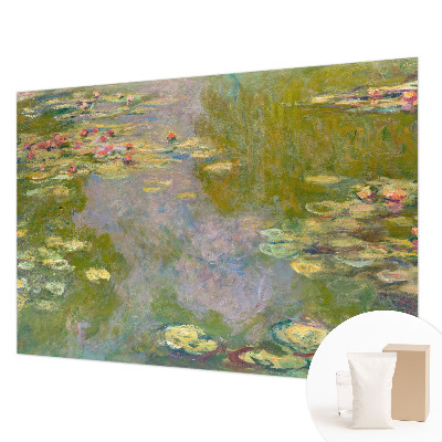 Large wall mural featuring water lilies