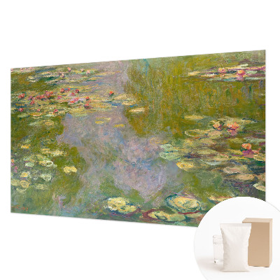 Large wall mural featuring water lilies