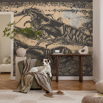 Large wallpaper mural Water crayfish