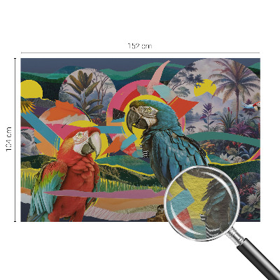 Custom size wall mural Exotic birds