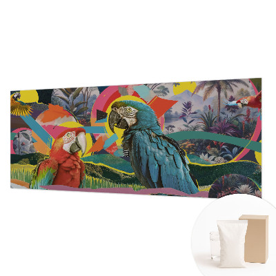 Custom size wall mural Exotic birds