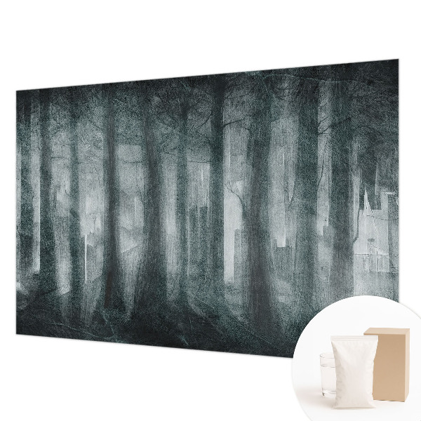 Modern wall mural Mysterious forest