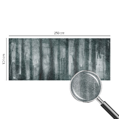Modern wall mural Mysterious forest