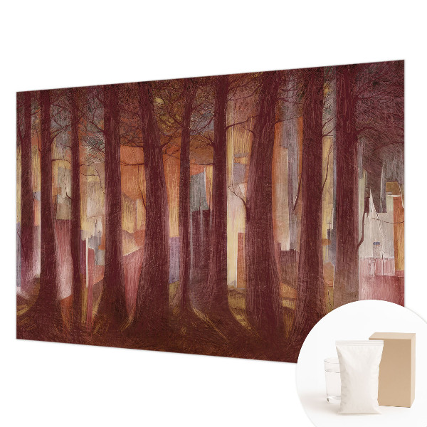 High quality wall mural wallpaper featuring a mysterious landscape design