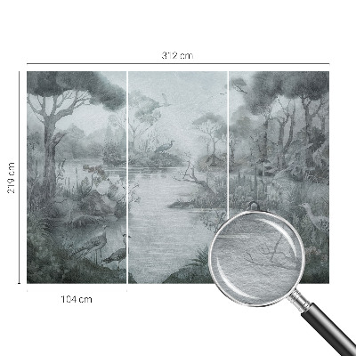 High quality photo wallpaper with a natural scenery motif