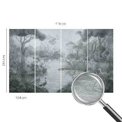 High quality photo wallpaper with a natural scenery motif