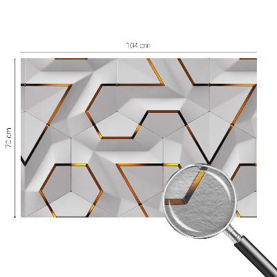 Modern wall mural for bedroom with a modern geometric design