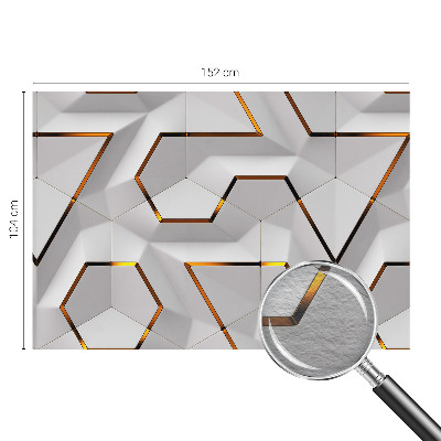 Modern wall mural for bedroom with a modern geometric design