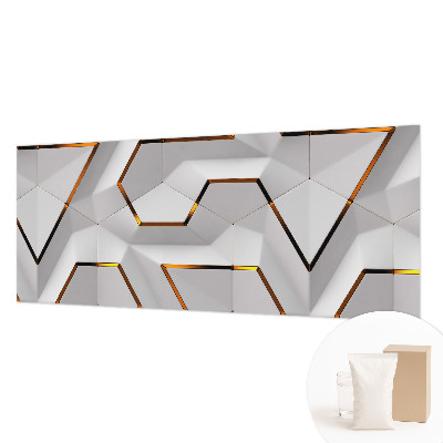 Modern wall mural for bedroom with a modern geometric design