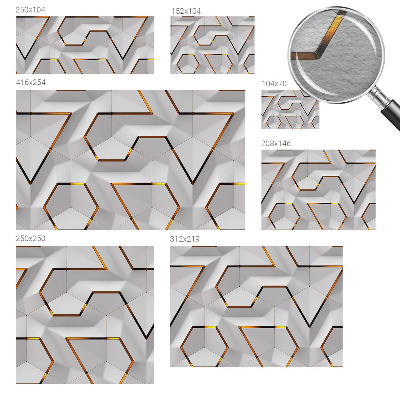Modern wall mural for bedroom with a modern geometric design