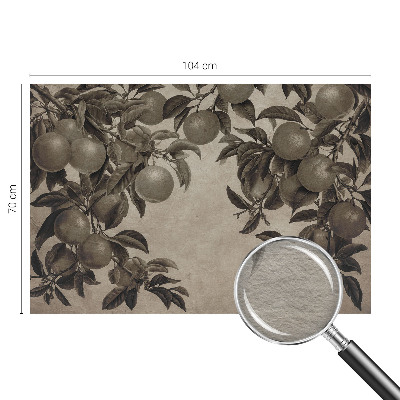 Premium wall mural for bedroom with a fruit pattern