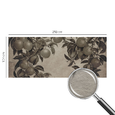Premium wall mural for bedroom with a fruit pattern