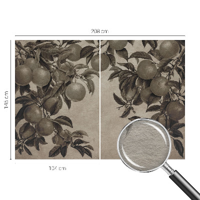 Premium wall mural for bedroom Fruit pattern