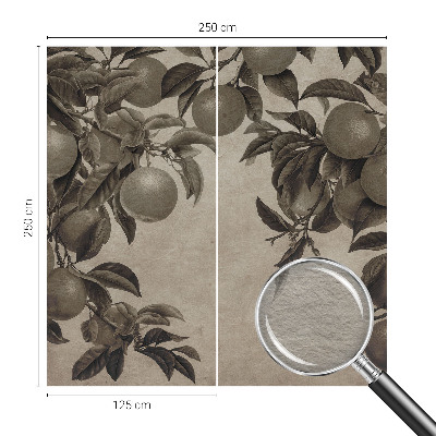 Premium wall mural for bedroom with a fruit pattern