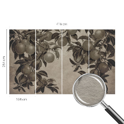Premium wall mural for bedroom with a fruit pattern