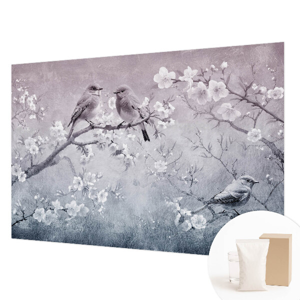 Non-woven wall mural with a subtle nature design