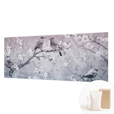 Non-woven wall mural with a subtle nature design