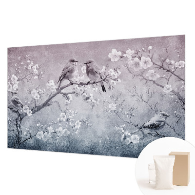 Non-woven wall mural with a subtle nature design