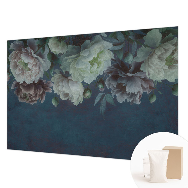 Wall mural with a floral elegance design