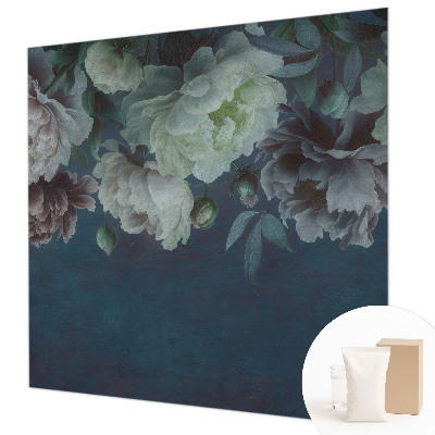 Wall mural with a floral elegance design