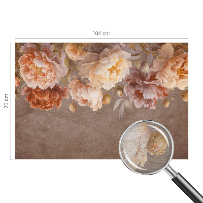 Wallpaper mural with a floral design evoking elegant motifs