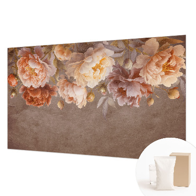 Wallpaper mural with a floral design evoking elegant motifs